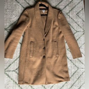J Crew Camel Coat in Size 12